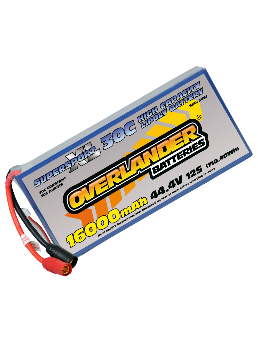 Overlander 16000mAh 44.4V 12S 30C Supersport XL LiPo Battery - 3461 from Nexus Modelling Supplies Models Northampton Model Web Website Site Webshop Shop Webstore Store