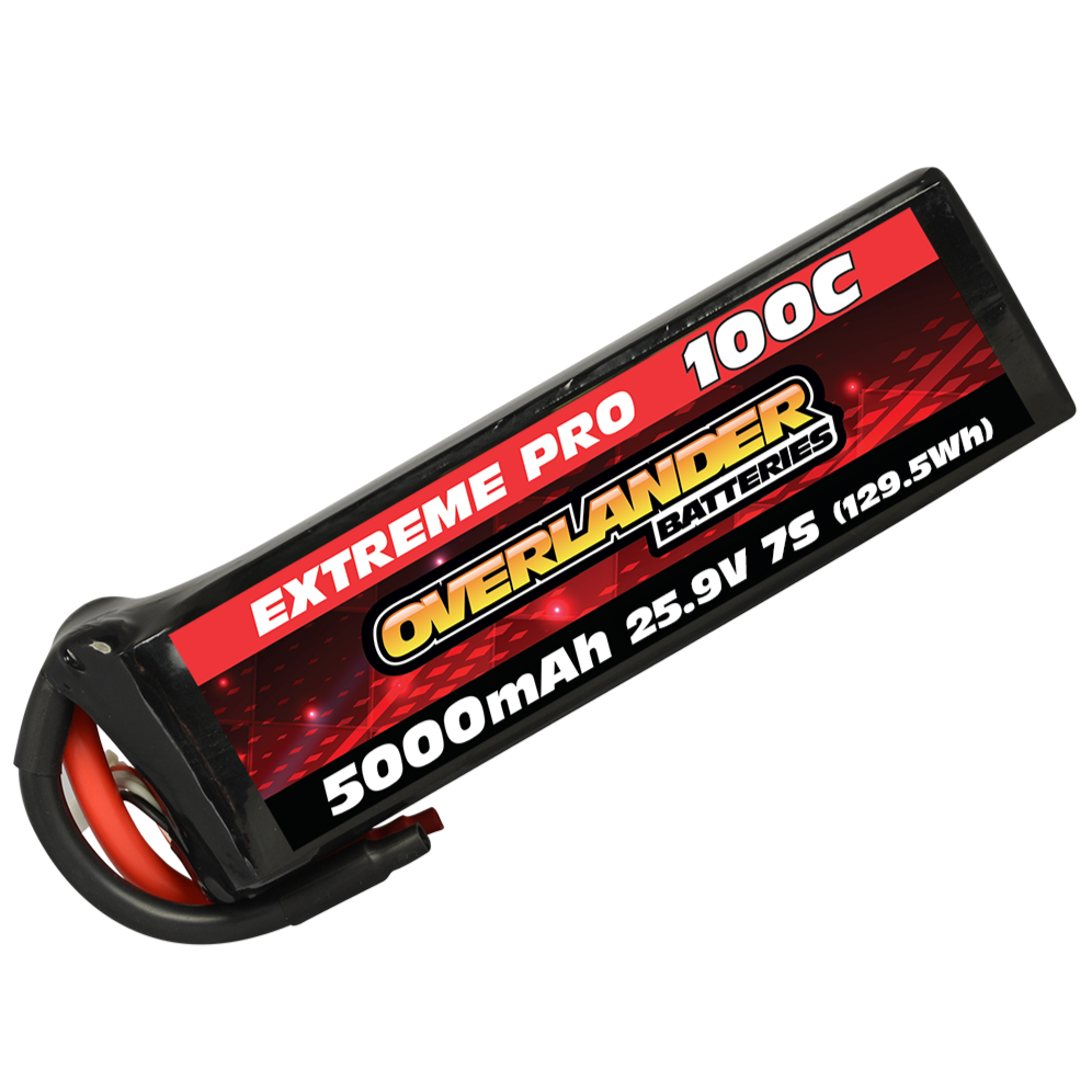 Overlander 5000mAh 7S 25.9v 100C LiPo Battery - Overlander Extreme Pro 3369 from Nexus Modelling Supplies Models Northampton Model Web Website Site Webshop Shop Webstore Store