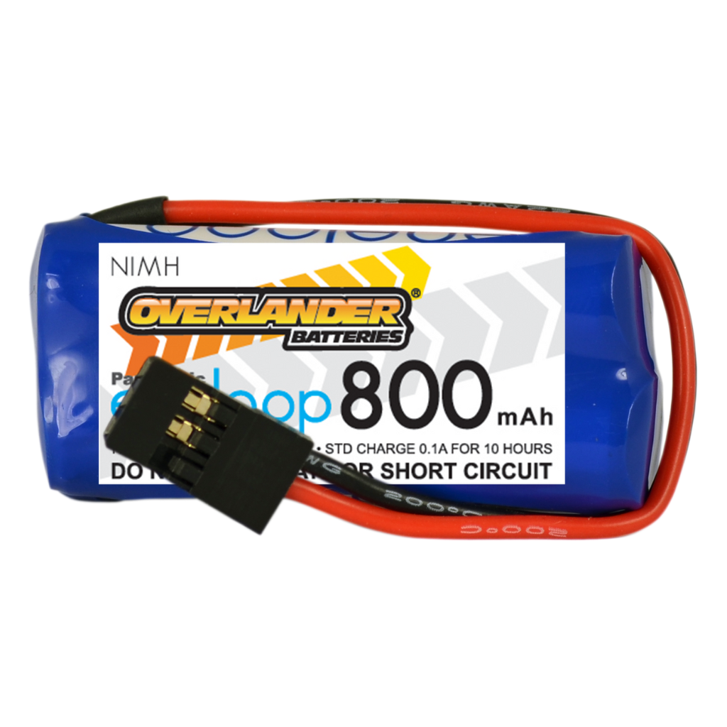 Overlander Panasonic Eneloop 800mAh AAA 4.8v RX Receiver Battery Pack Square 2823