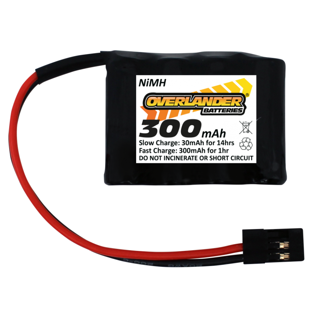 Overlander Premium Sport 300mAh Nimh 2/3 AAA 4.8v RX Flat 333