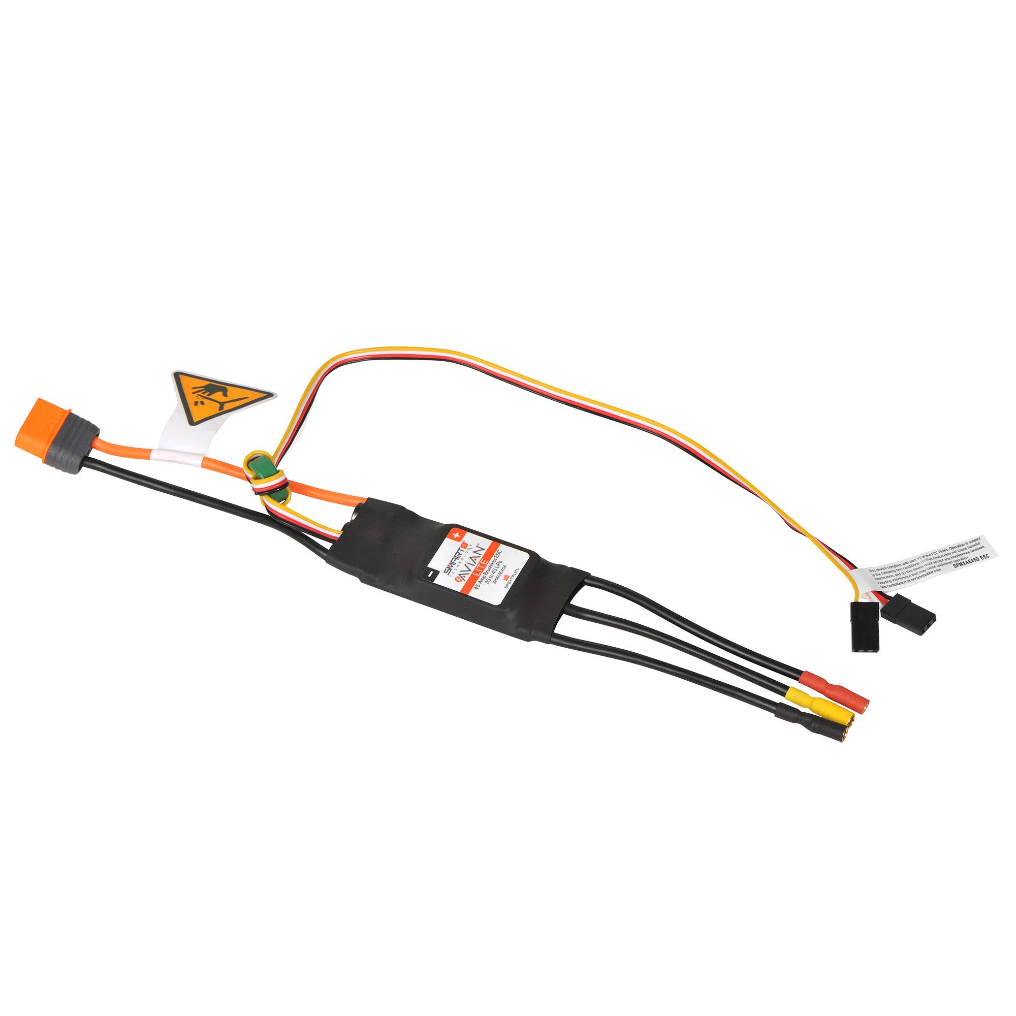 Spektrum Avian 45-Amp Smart Lite Brushless ESC, 3S-4S: IC3 SPMXAE45D