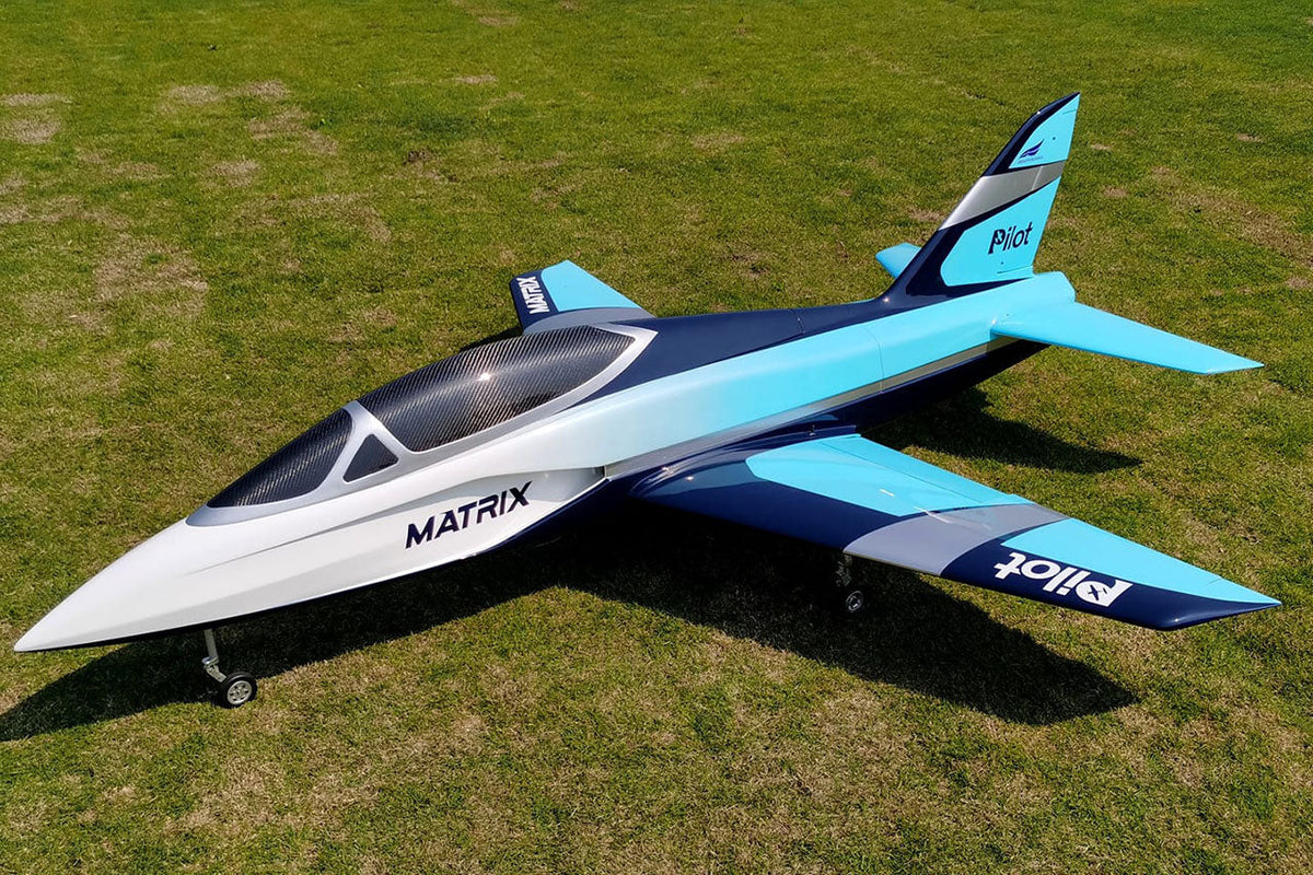 Pilot RC Matrix Jet 1.8m W/Retracts Blue/Silver PIL782