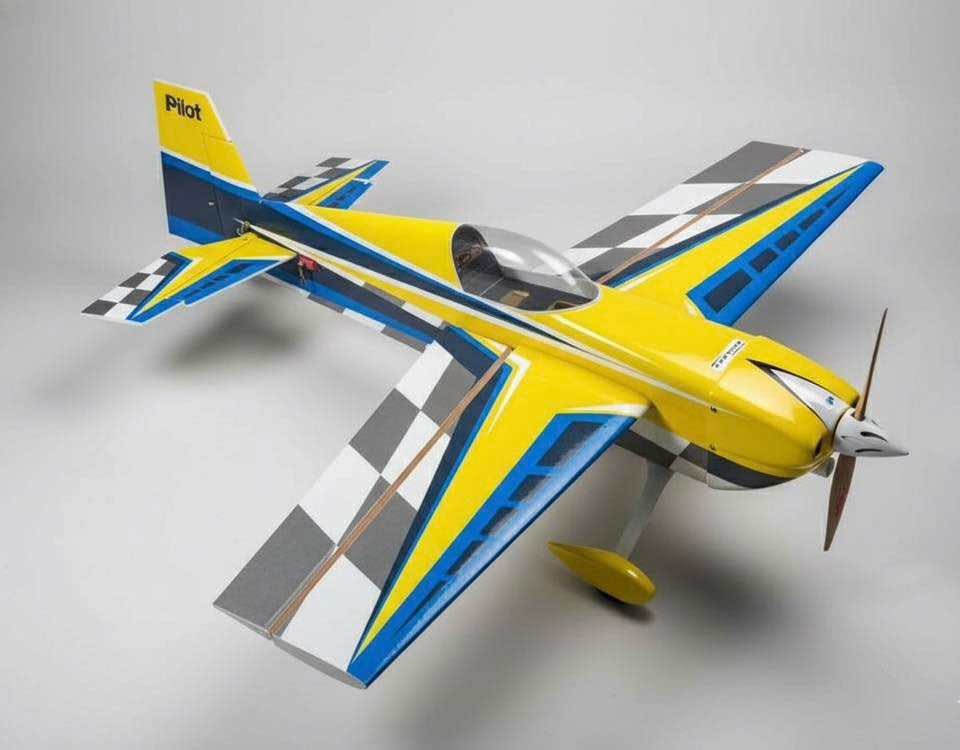 Pilot RC Edge-540 39in Yellow/Blue/White (02) PIL852