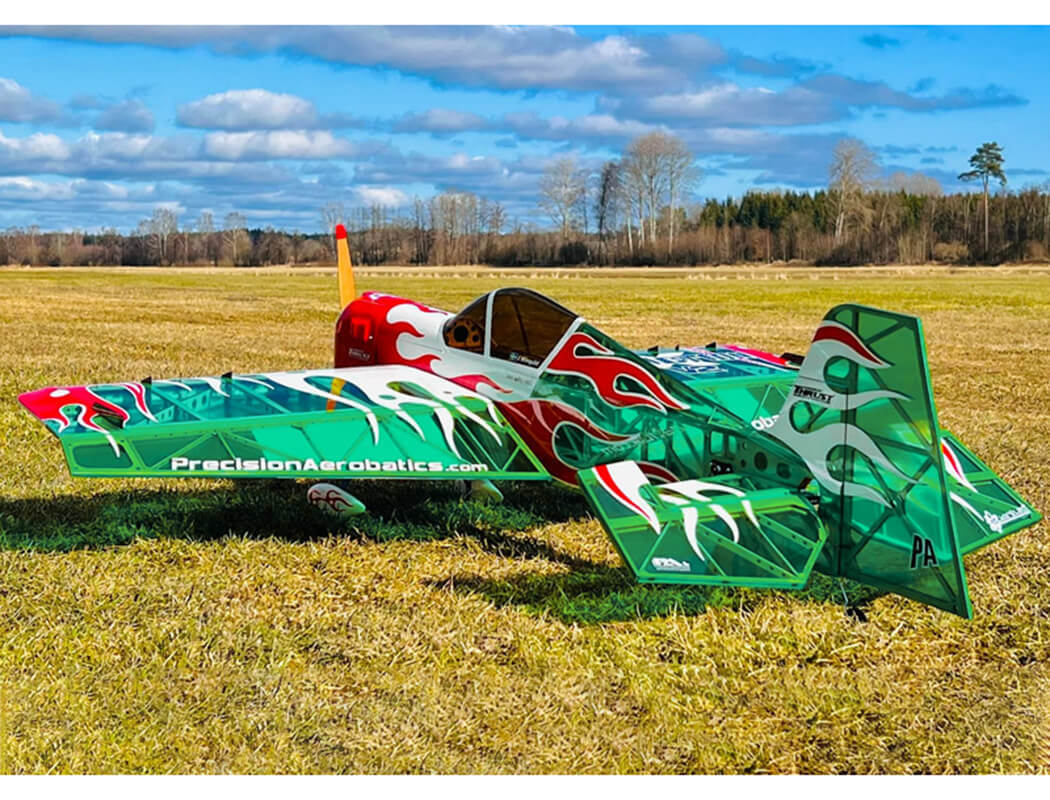 Precision Aerobatics Addiction X LED V3 - Translucent Green PL-1040V3-G