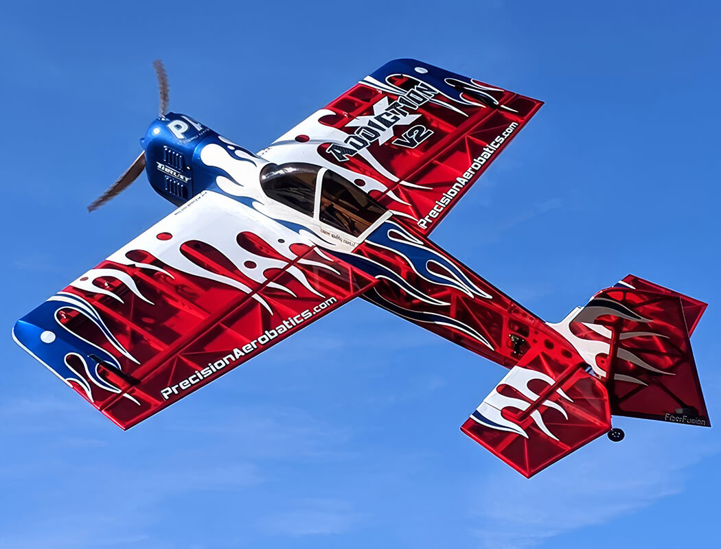 Precision Aerobatics Addiction X LED V3 - Translucent Red PL-1040V3-R