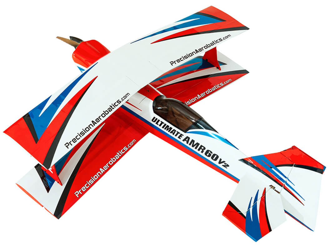 Precision Aerobatics Ultimate AMR 60 - White/Red/Blue PL-1047-W
