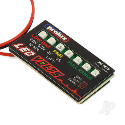Prolux LED Volts Detector 2-3s LiPo 4-5 cell NiMH PLX1418