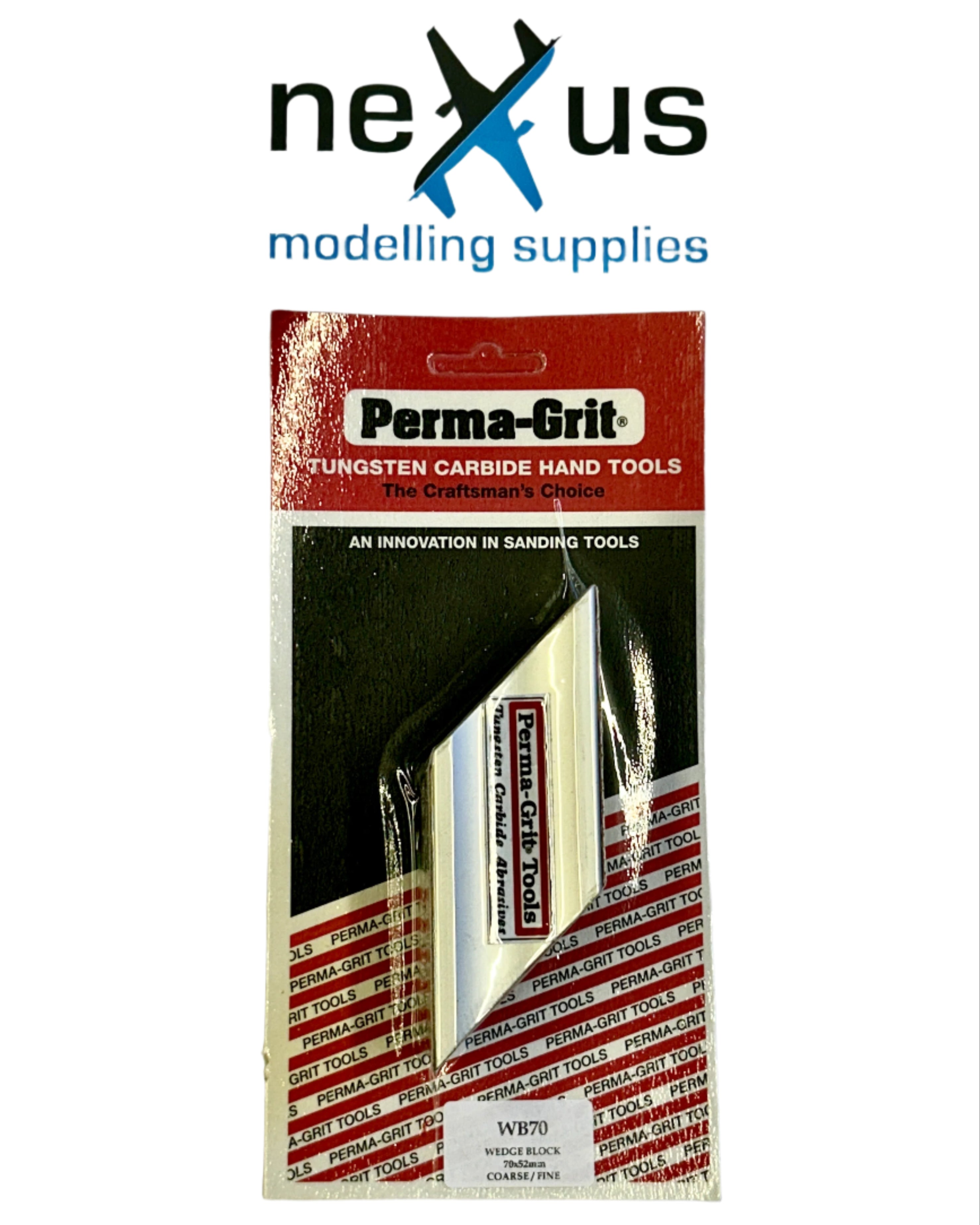 PermaGrit Sanding Block Coarse/Fine 70x52mm WB70