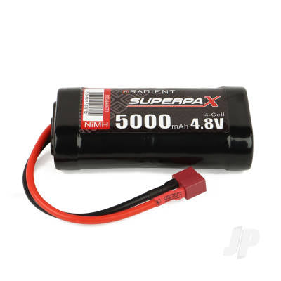 Radient NiMH 4.8V 5000mAh SC Flat, Deans (HCT) RDNA0673