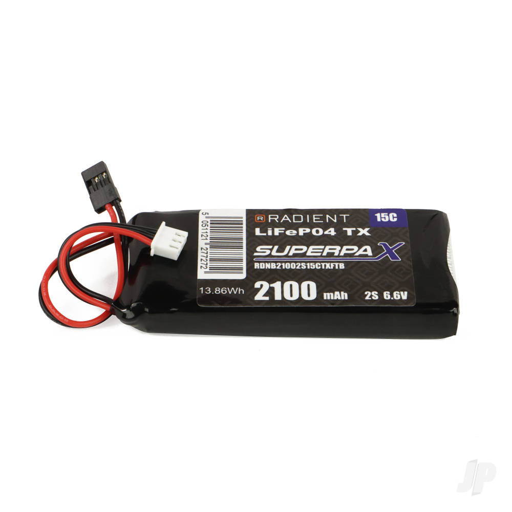 Radient LiFe 2S 6.6V 2100mAh 15C Futaba / Hitec (Tx)