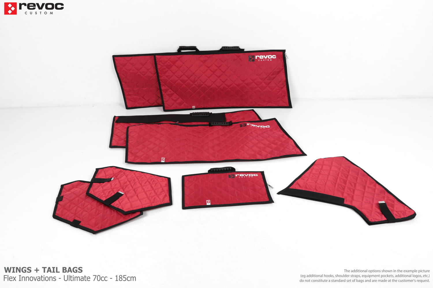 Revoc Soft Line Material Wing + Tail Set for Flex Innovations - Ultimate 70cc - 185cm Wingbags from Revoc
