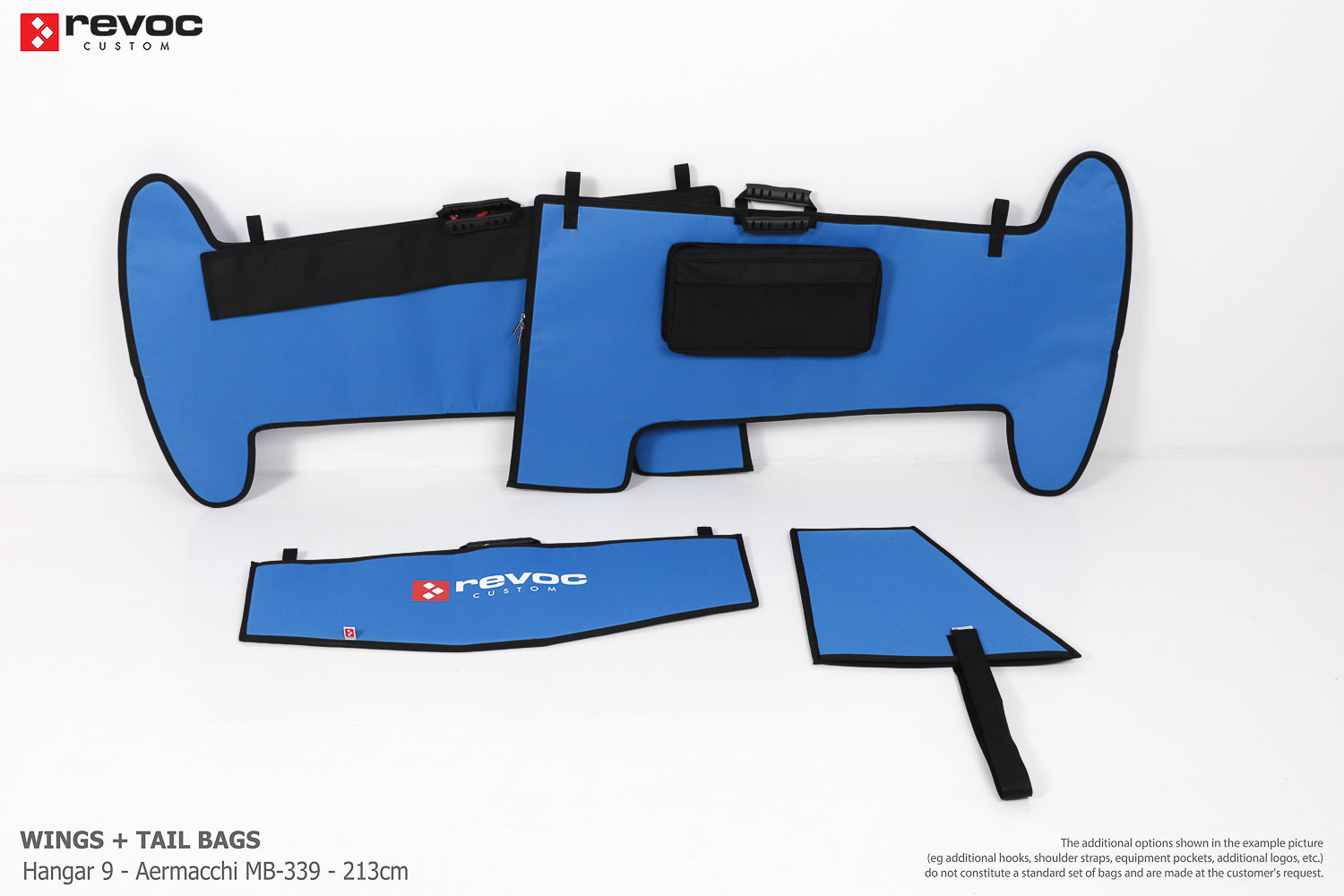 Revoc Standard Line Material Wing + Tail Set for Hangar 9 - Aermacchi MB-339 - 213cm Wingbags from Revoc