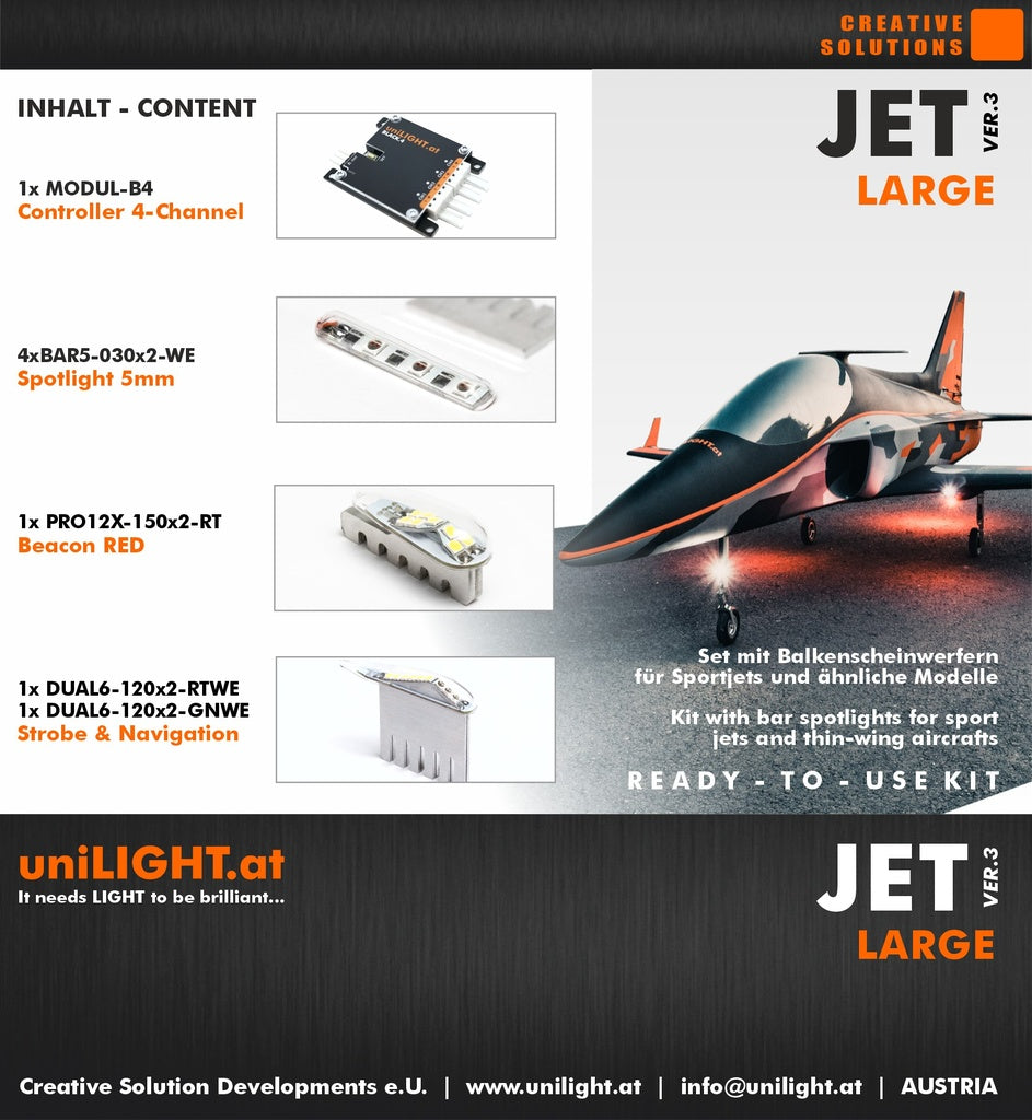 UniLight Jet Large Lighting Set SET-JET-L3