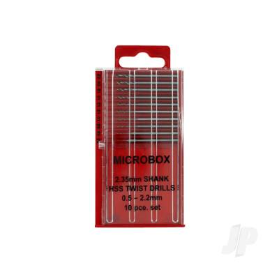 Modelcraft Microbox Shanked Drill Set (10) SHSPDR4005