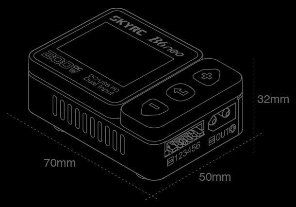 SkyRC B6neo DC Charger - Black SK-100198-02