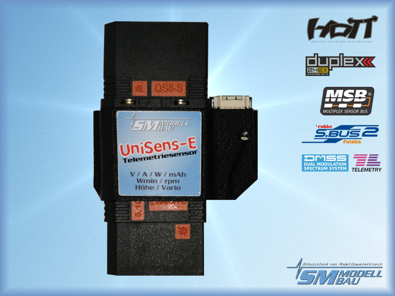 SM MODELL BAU UniSens-E RC Telemetry Sensor 280 A / QS8-S Version SM3116