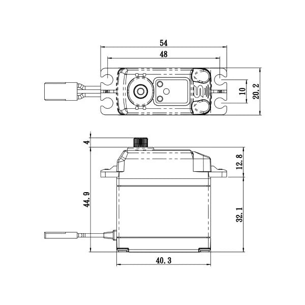 Savox SA-1231SG+ Standard Size Coreless Digital Servo With Soft Start 0.14s/32kg@6v SA1231SGP