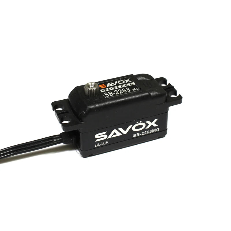 Savox SB2263MGB Low Profile Brushless Digital Servo 10kg/0.076s@6.0v - Black SAV-SB2263MGB