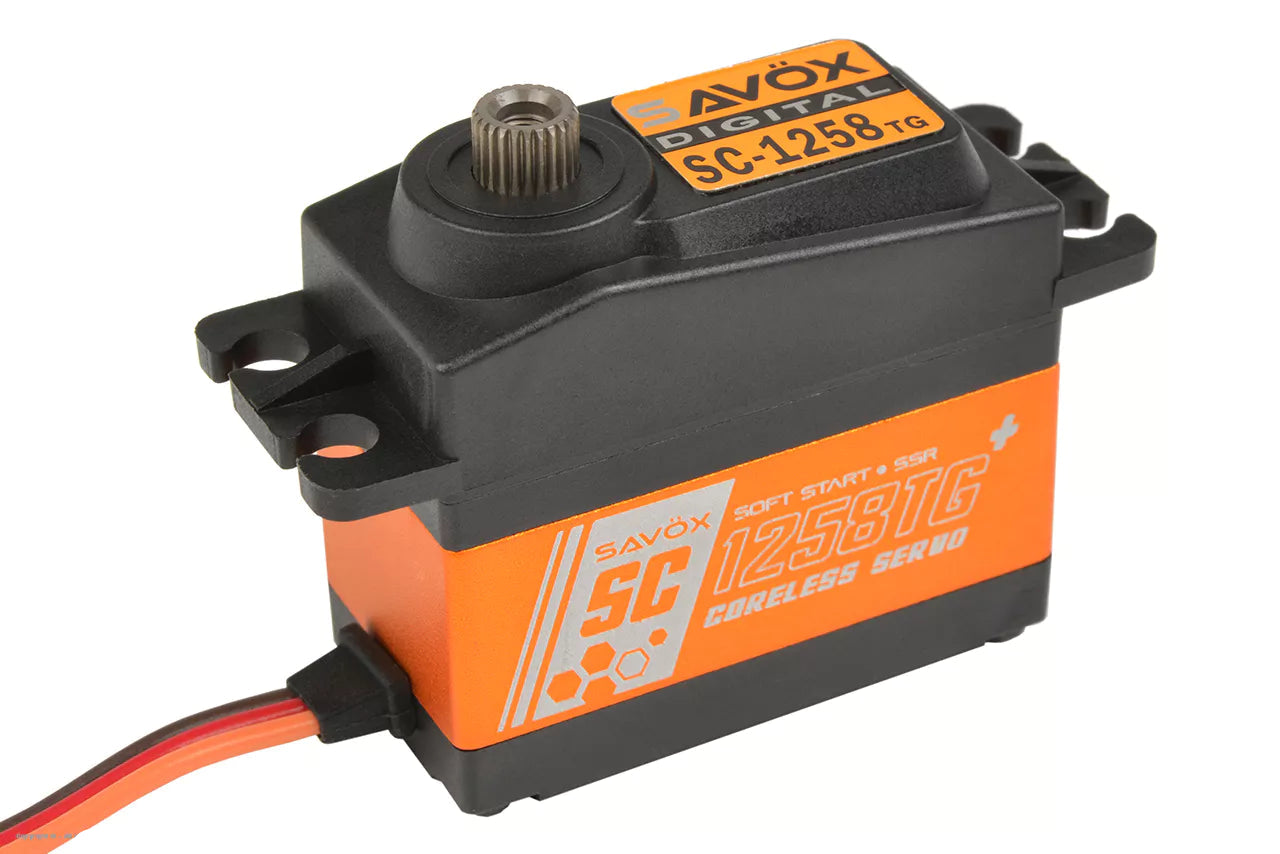 Savox SC-1258TG+ Standard Size Coreless Digital Servo With Soft Start 0.08s/12kg@6v SC1258TGP