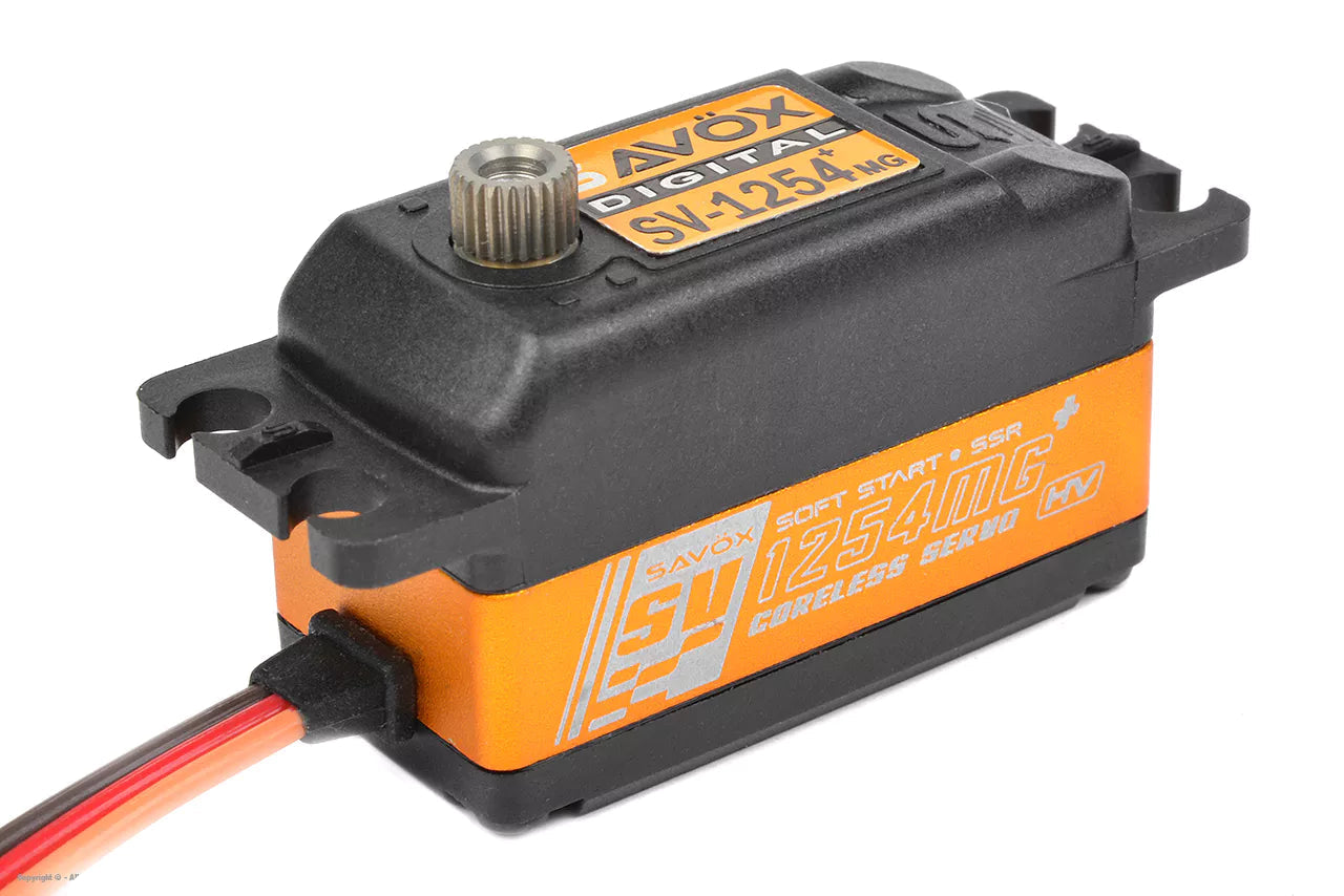 Savox SV-1254MG+ HV Low Profile Digital Servo 15kg 0.085s@7.4v SAV-SV1254MG+