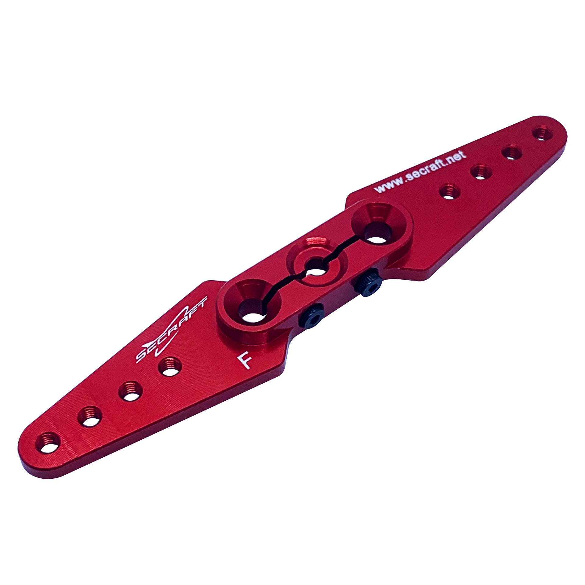 Secraft Futaba 3.5" (M3) Straight Servo Arm (Red) SEC023