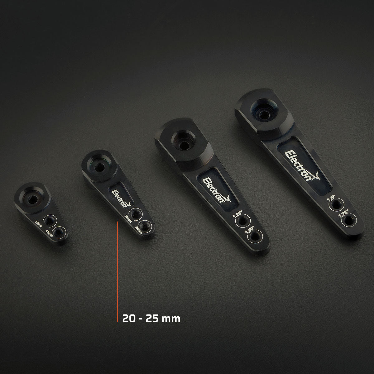 Electron Servo Arm 20/25mm 25T - Black
