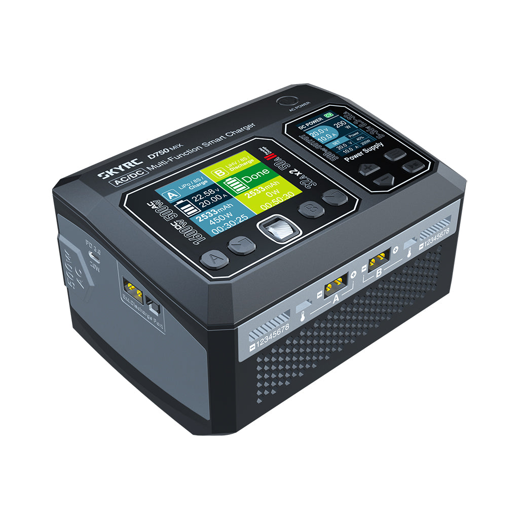 SkyRC D750 MIX AC/DC Charger SK-100201 With External Discharger Option (BD380)