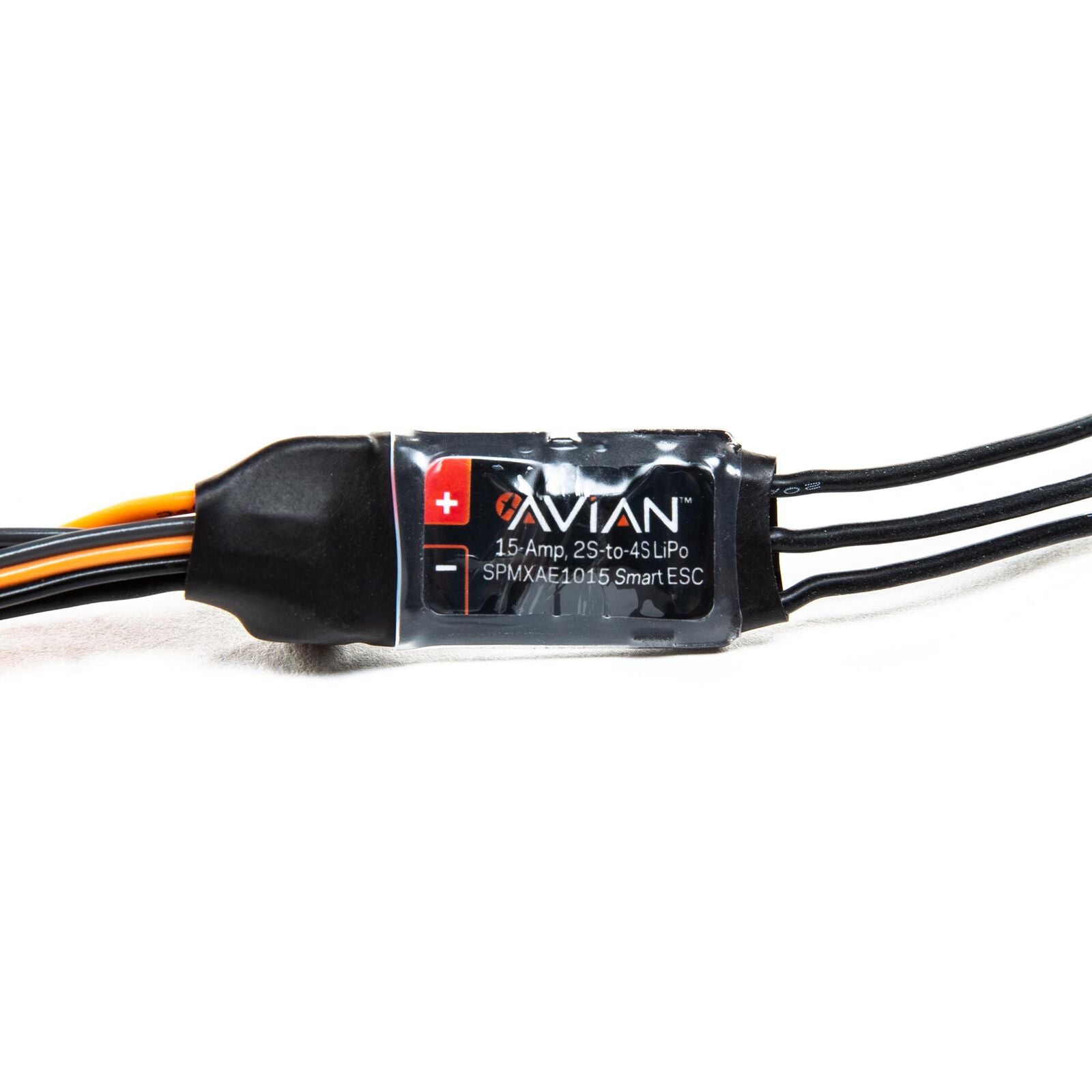 Spektrum Avian 15A Smart ESC with IC-2 SPMXAE1015A straight on