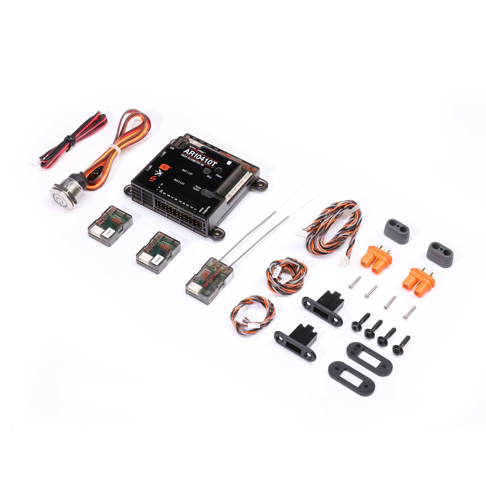 Spektrum AR10410T 10-Channel PowerSafe Telemetry Receiver SPMAR10410T all the bits and parts including unit