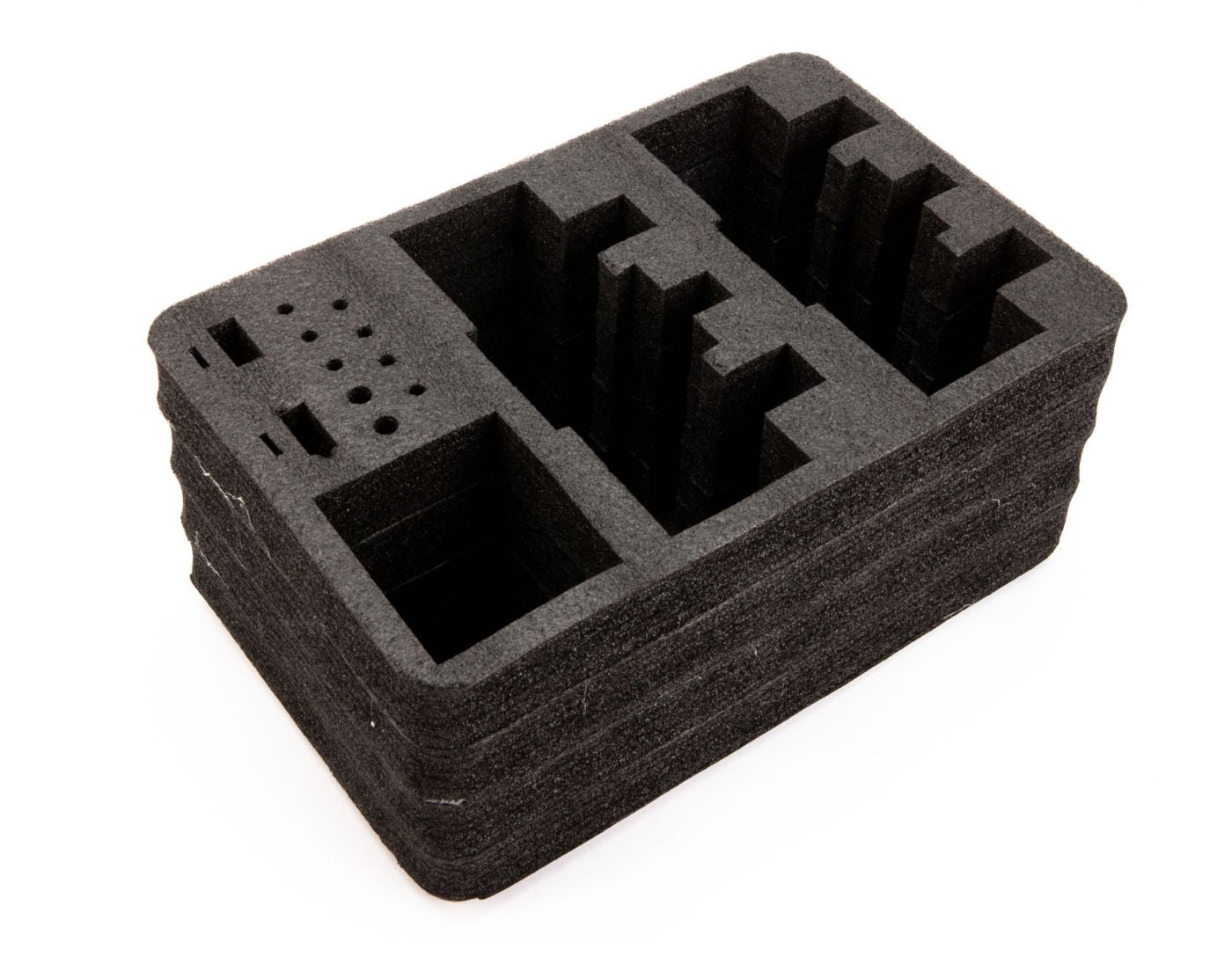 Spektrum Stand Up Transmitter Case Optional Dual Transmitter Foam Insert Set SPM6712 Overview of top showing compartments