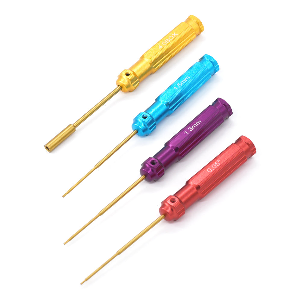 RC Overhaul Tool Set 4pcs (0.05"/1.3/1.5/4mm box) SCX24 T-RCO-TL001