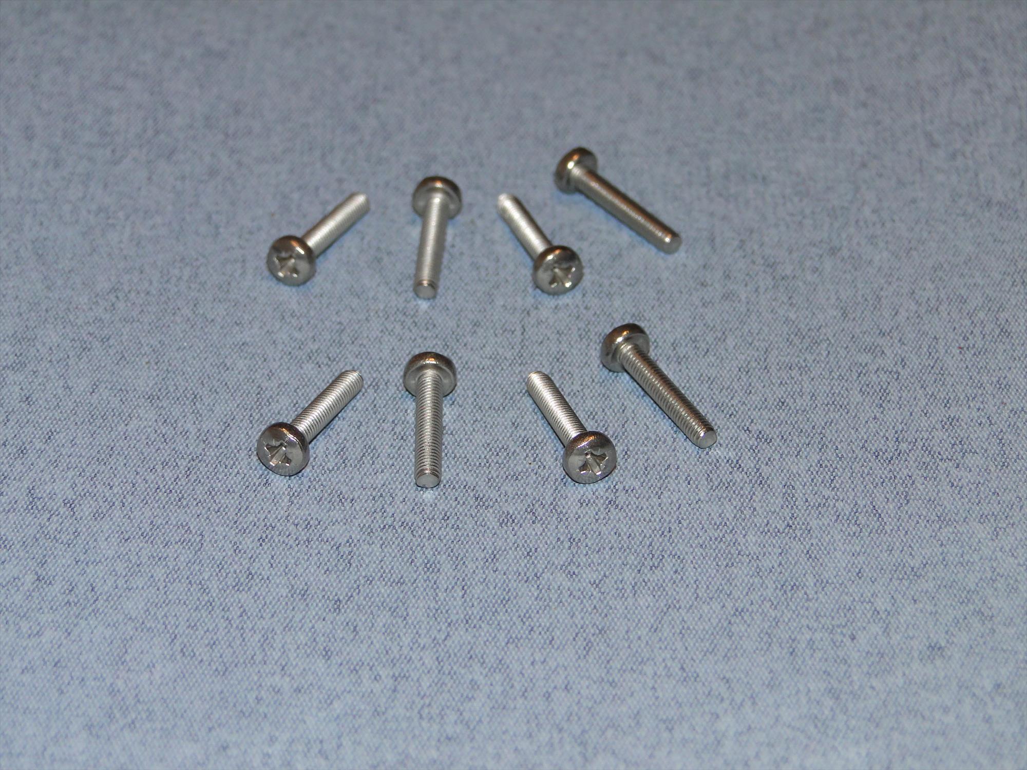Radio Active Stainless Steel Pozi Pan Head Screw M4x12mm (Pk6) SCR04/12M4