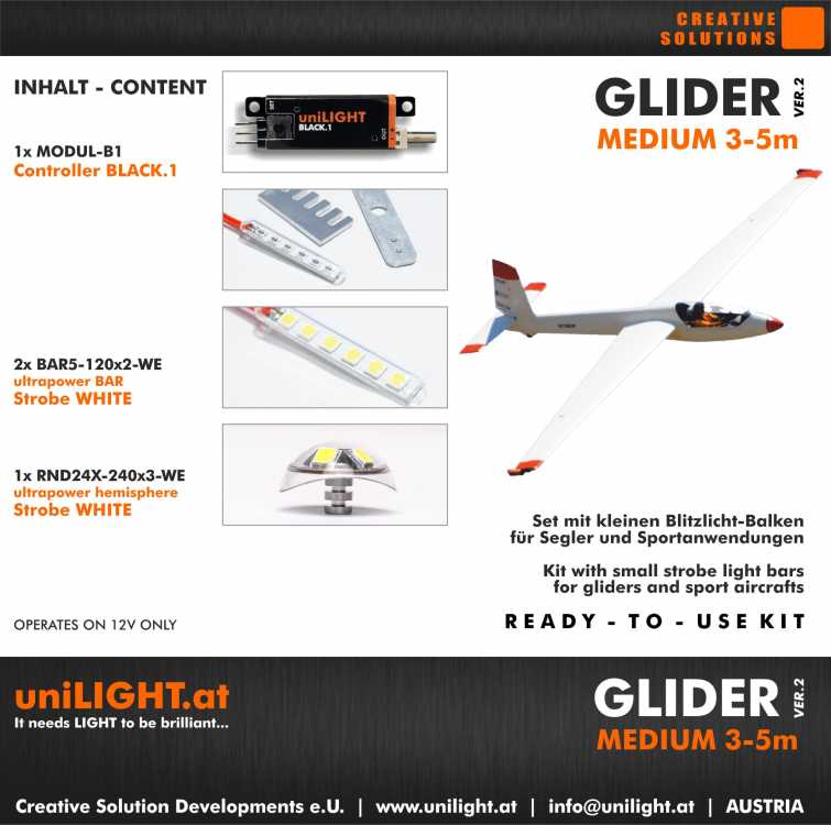 UniLight Glider Medium Lighting Set V2