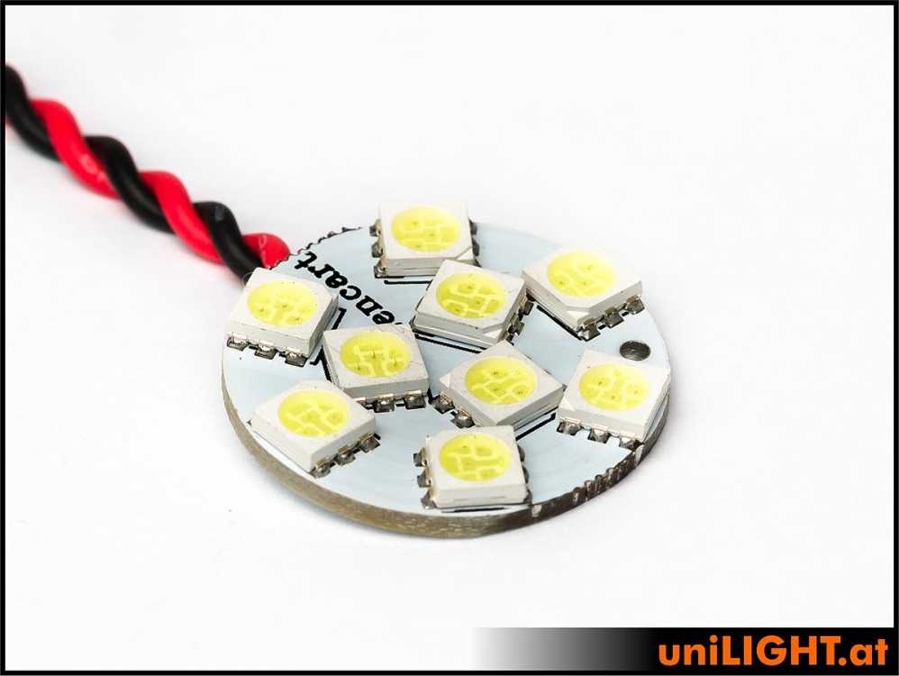 UniLight 1.8W Round Panel Emitter - White RND-018-WE