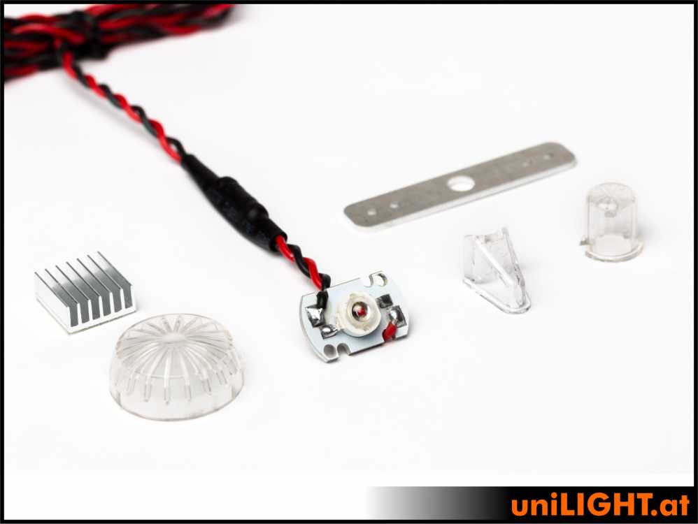 UniLight 10,24mm Round Navigation Light, 4W - Red RND-040-RT