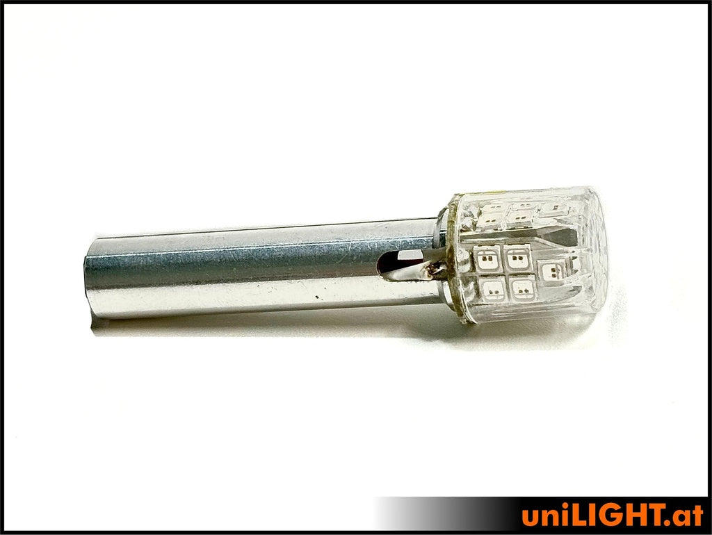 UniLight 15mm Power Round Strobe Light 40Wx2 T-Fuse White RND15F-400x2-WE