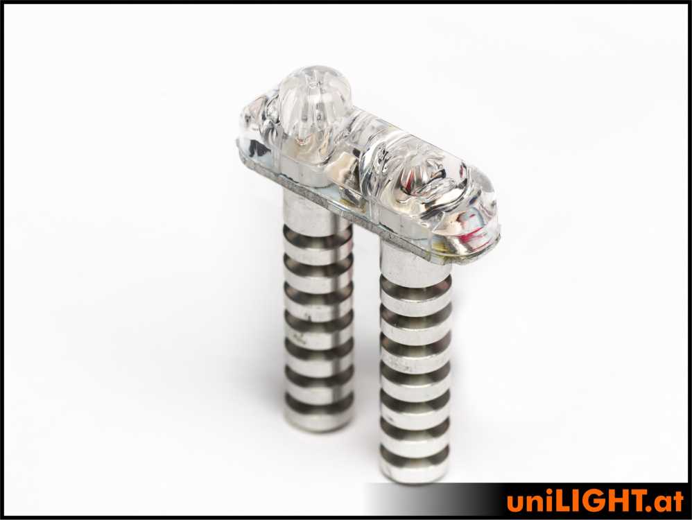 UniLight 8mm Mini Navigation Light,4Wx2 - White PRO8-040x2-WE
