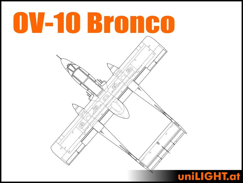 Unilight Rockwell OV-10 Bronco (1:5 2.4m PRO) Light Set) BND-Bronco-5-PRO