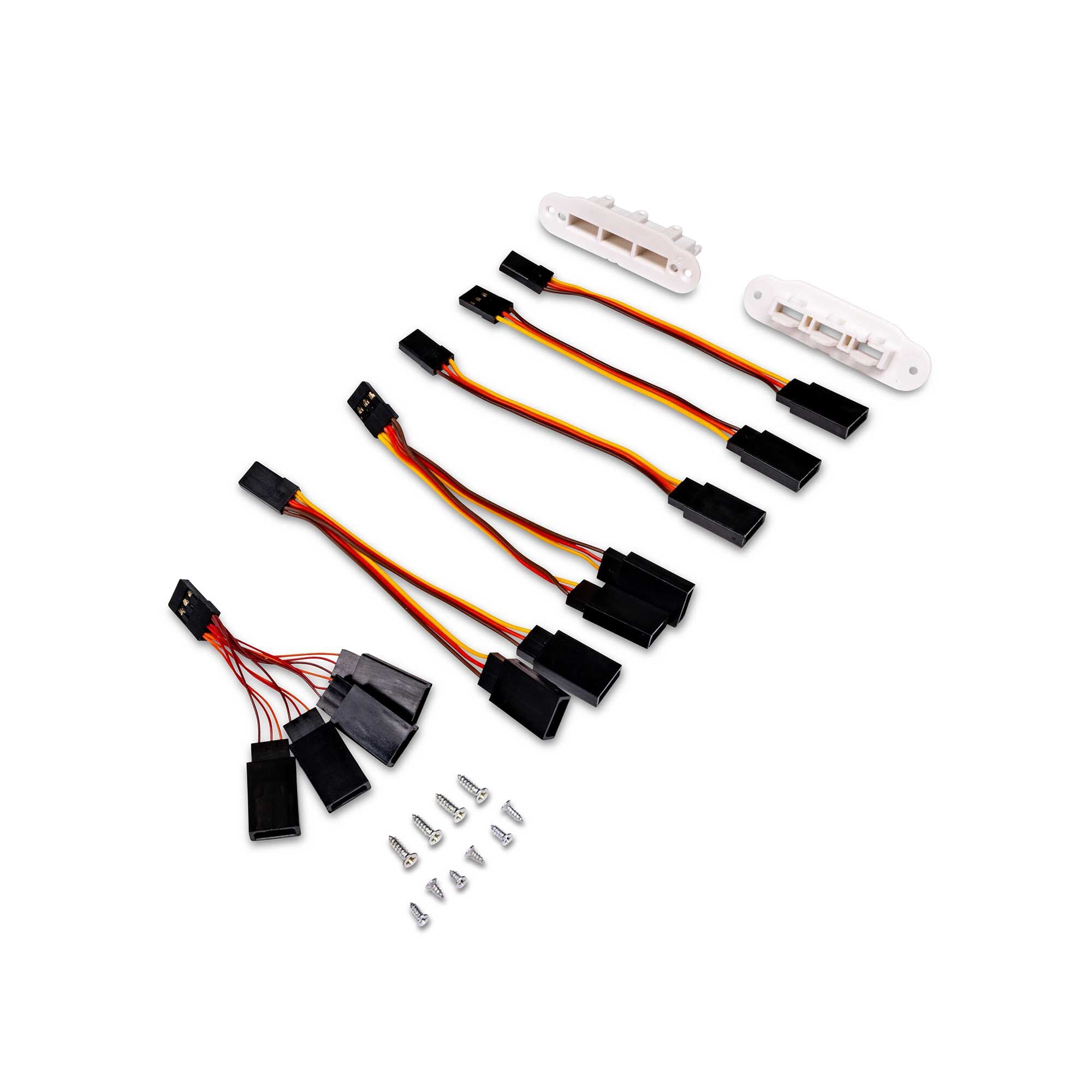 E-Flite Hands-Free Mounts with Servo Extensions: Habu 80 EFL-1432