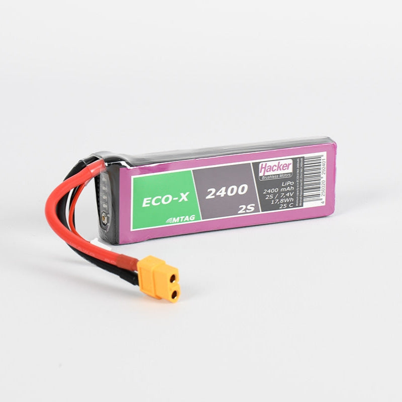 Hacker TopFuel ECO-X 2S 2400mAh 25C LiPo Battery With MTAG 92400231