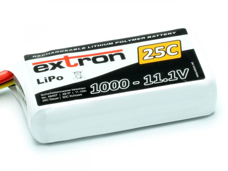 Extron LiPo battery X2 1000 11,1V (25C-50C) X6407