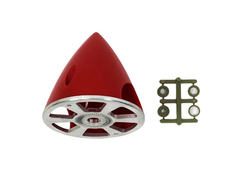 Gemfan Ally Backplate Nylon Spinner 63mm Red