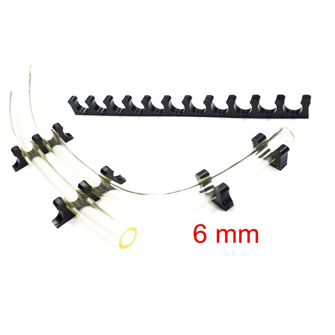 Tube Holder 6mm ABS Black Click Holder from STV-Tech 011-19