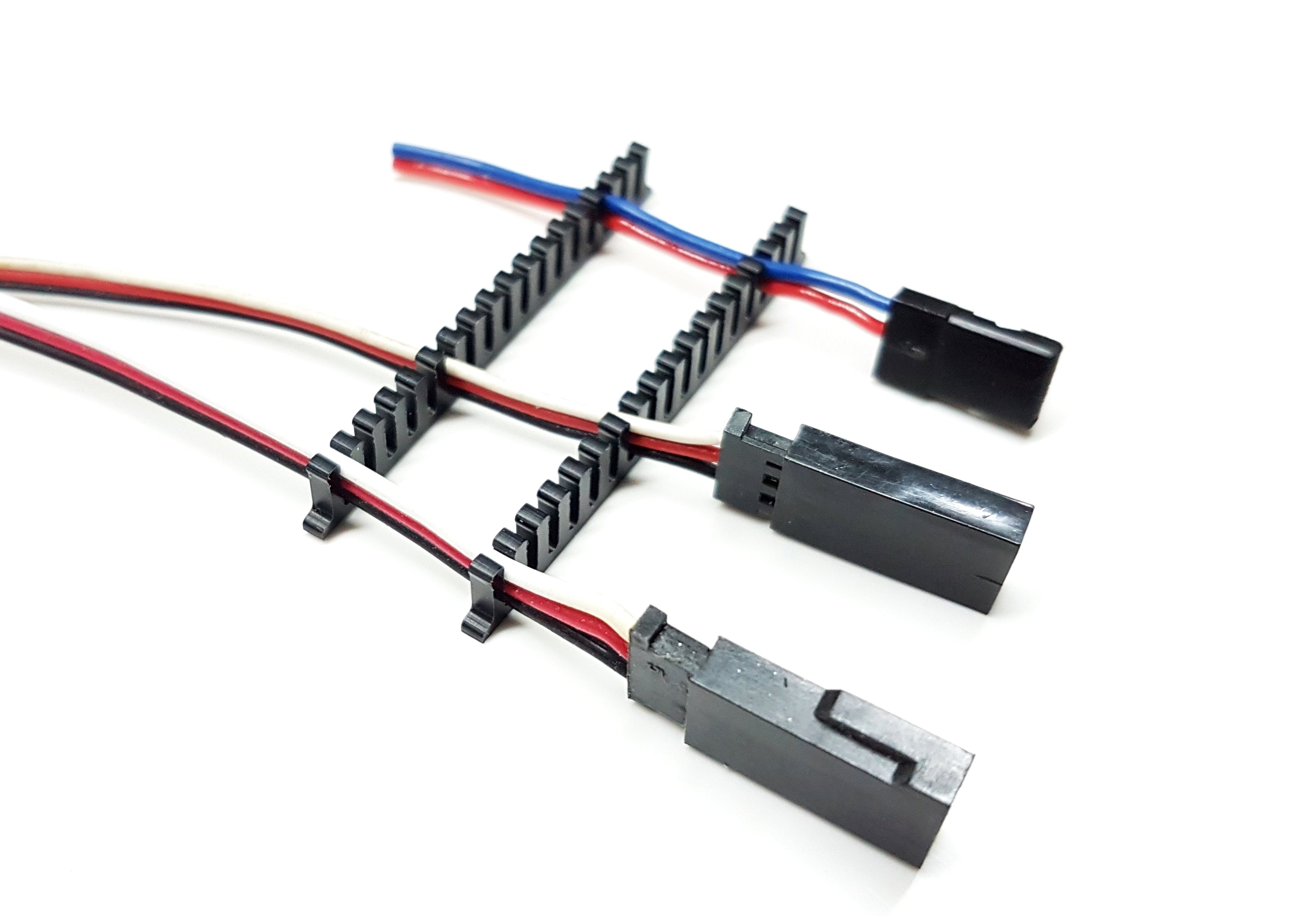 Cable Holder Servo Wire Flat 1.4mm Black Click Holder from STV-Tech 012-20
