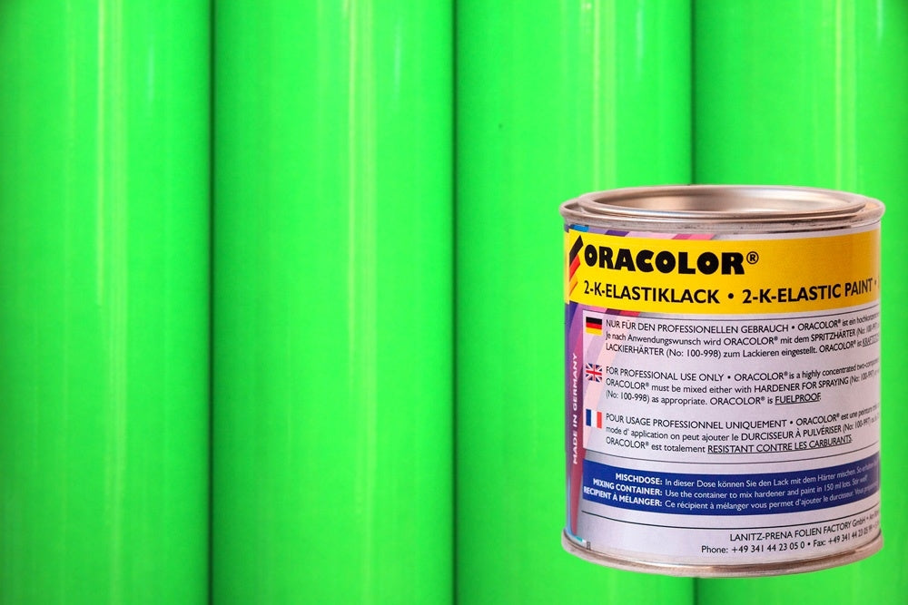 ORACOLOR 2-K-Elastic Varnish Fluorescent Green Paint (160ml) from Oracover 121-041