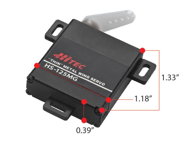 Hitec HS125MG Metal Gear Slim Wing Servo