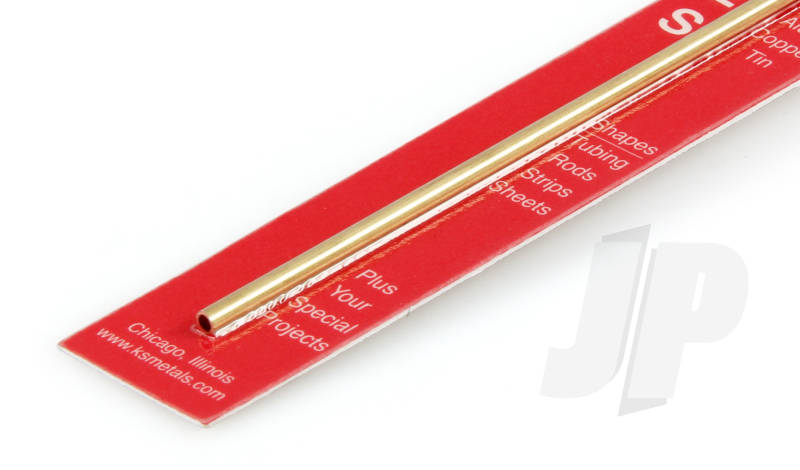 K&S 1/8 x .014 Round Brass Tube 12" (1 Pack) 127