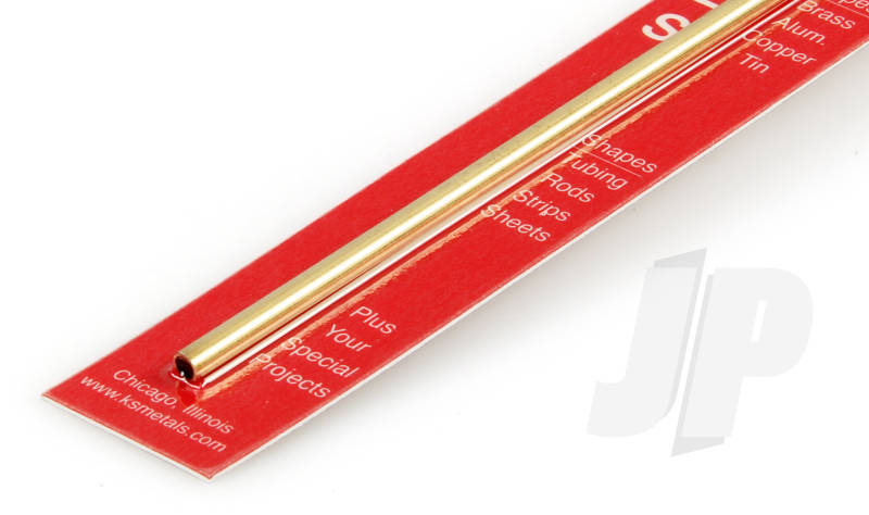 K&S 5/32 x .014 Round Brass Tube 12" (1 Pack) 8128