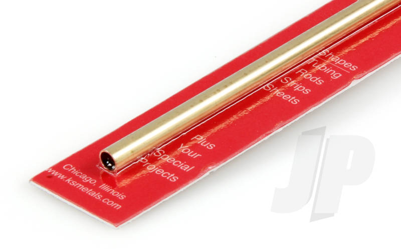 K&S 7/32 x .014 Round Brass Tube 12" (1 Pack) 130