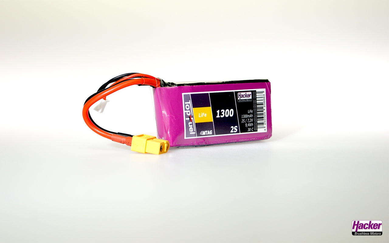 Hacker TopFuel LiFe 30C 1300mAh 2S MTAG